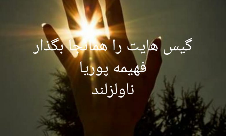 رمان گیس هایت را همانجا بگذار